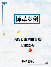 汽配行業精益管理戰略案例 汽配行業精益管理戰略